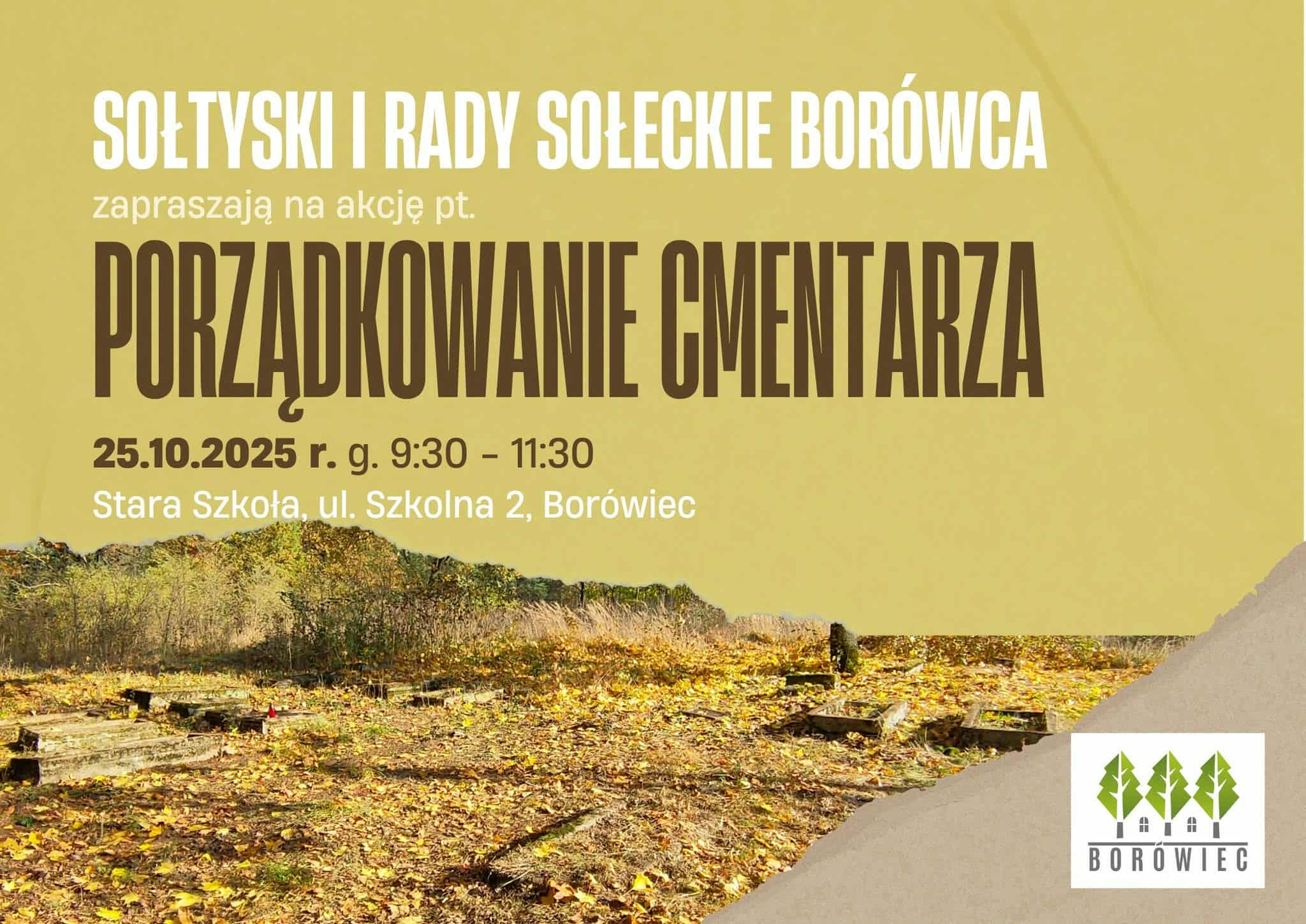 Akcja sprzątania cmentarza 25.10